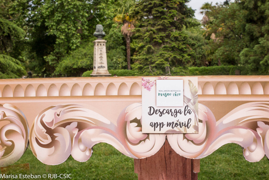 Imágenes de la presentación de la App en el Jardín Botánico.